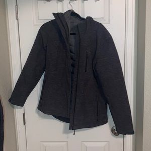 Cinch 2 in 1 charcoal bonded and puffer jacket